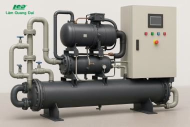 Cấu tạo, nguyên lý và ứng dụng của chiller giải nhiệt nước