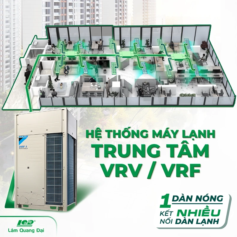 Hệ thống máy lạnh trung tâm VRV/VRF